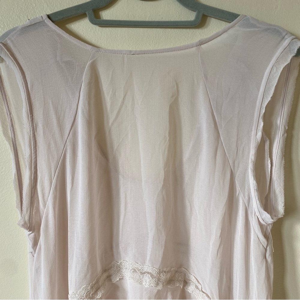 Free People Intimately Sheer Lace Ruffle Top - Picture 5 of 9